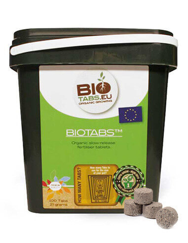 Biotabs abono orgánico en pastillas-400 Unidades